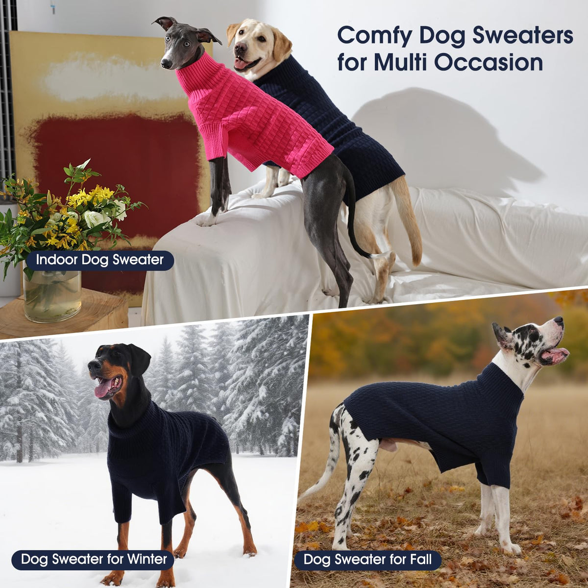 IECOii Warm Knit Jumper Rose Pink Cozy Pet Animal Sweater XXXX-Large NEW