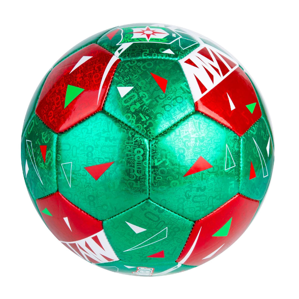 PP PICADOR Size 4 Soccer Ball Metallic Red/Green Laser Training & Pump NEW