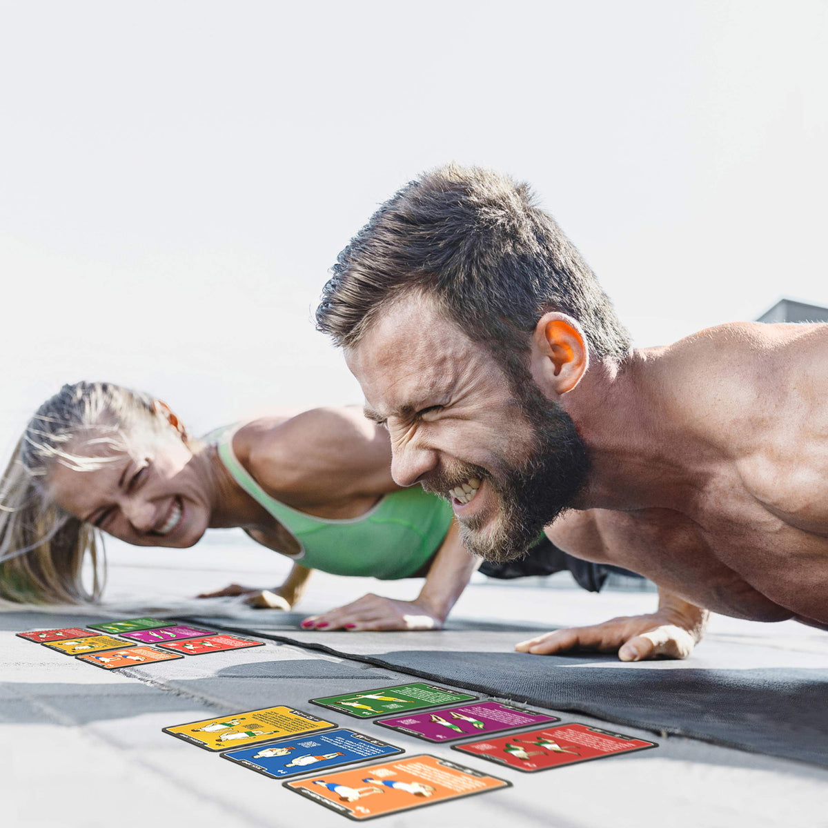 Stack 52 Piccolo 55 Card Bodyweight Exercise Fitness Workout Deck Size NEW
