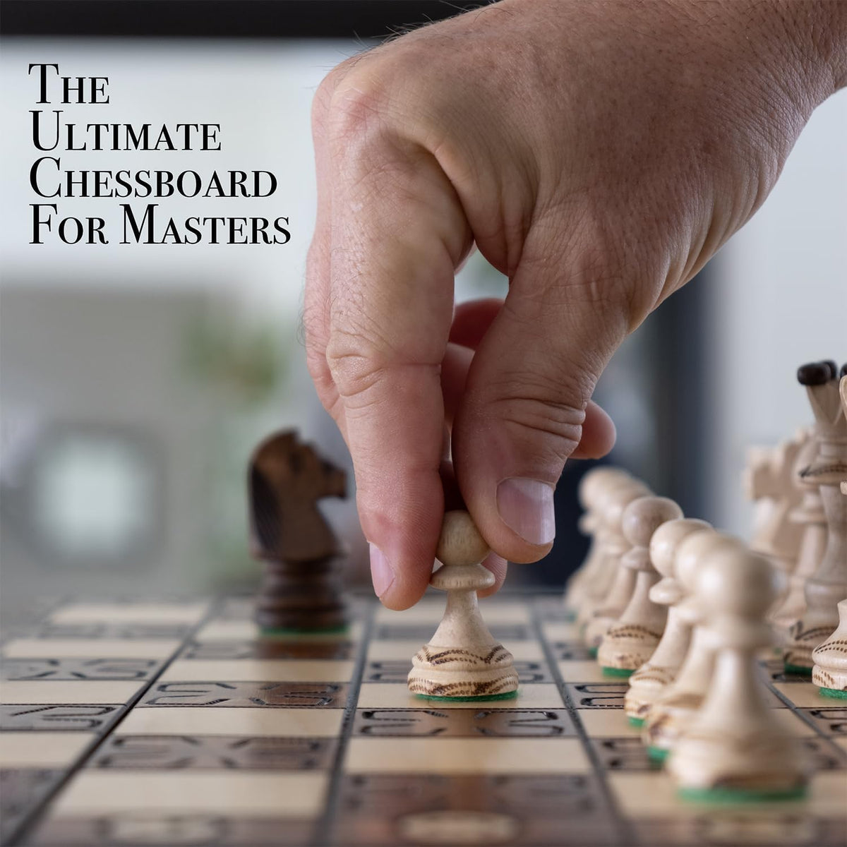 Handmade European Board Games Wooden Chess Set Junior with Decorative Box NEW