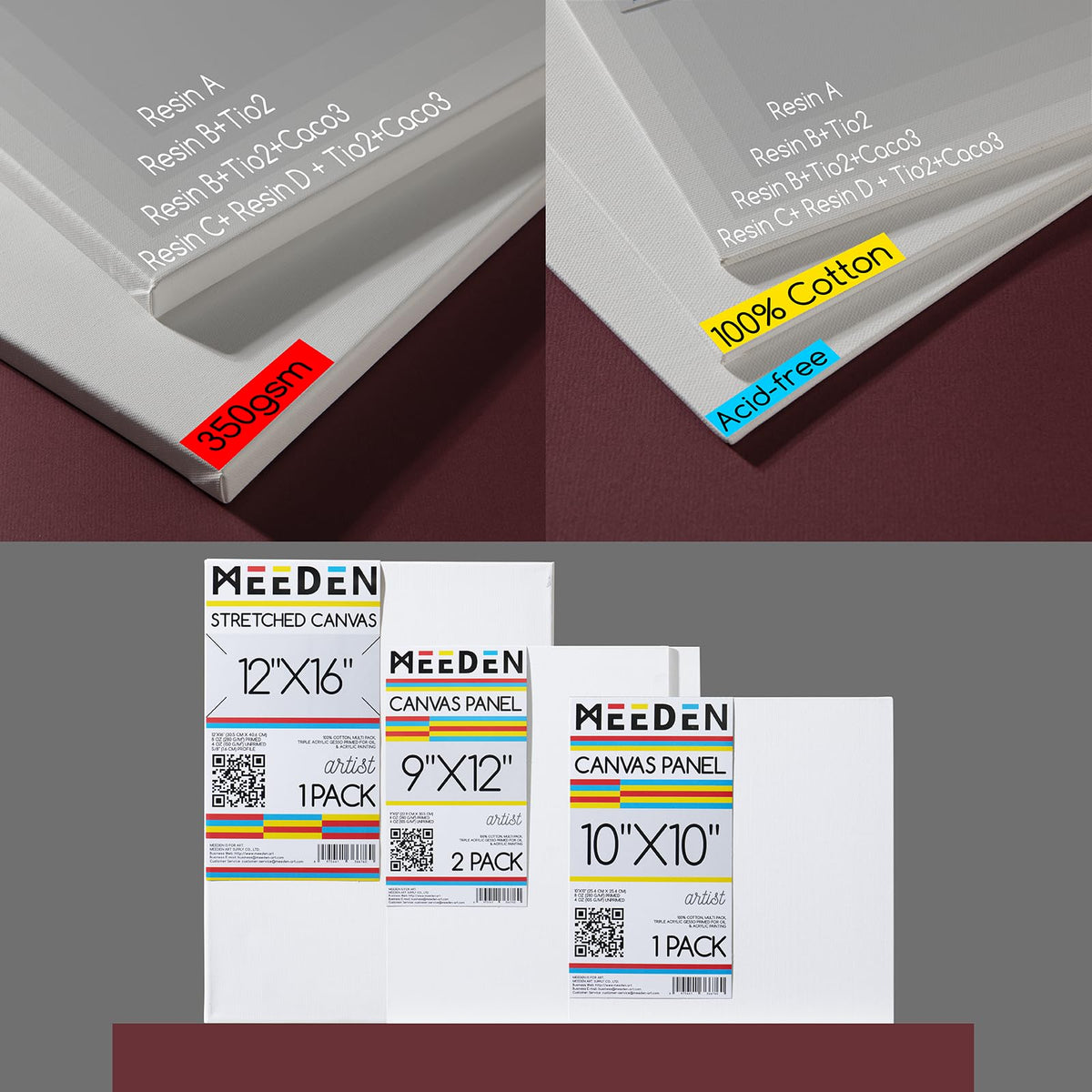 MEEDEN Art Easels Oil Painting Kit 37Pcs All-in-One Easel Box Artist Set NEW