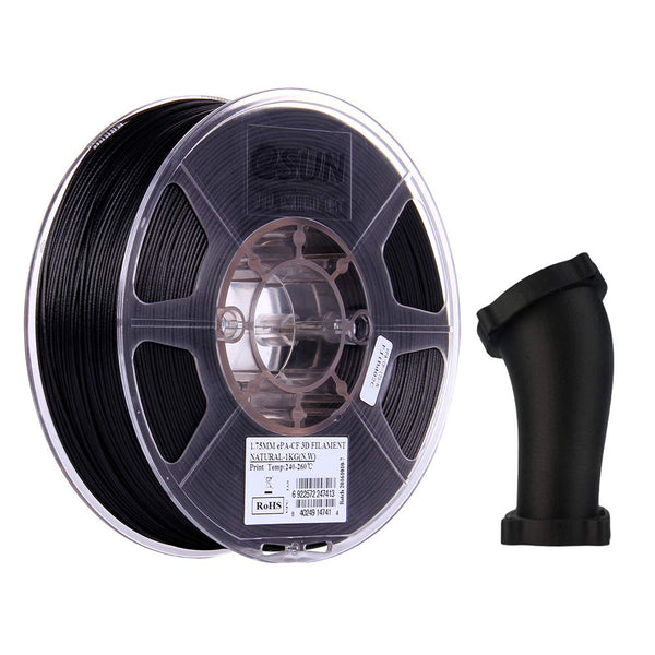 eSUN Nylon6 Printers Carbon Fiber 3D Printer Filament 1.75mm 1KG Black NEW