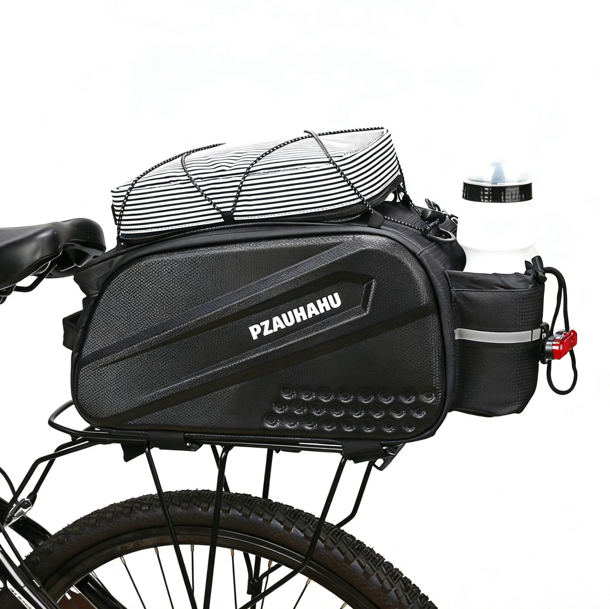 Rzahuahu Waterproof Hard Shell Bike Rack Bicycle Bag Black One Size NEW