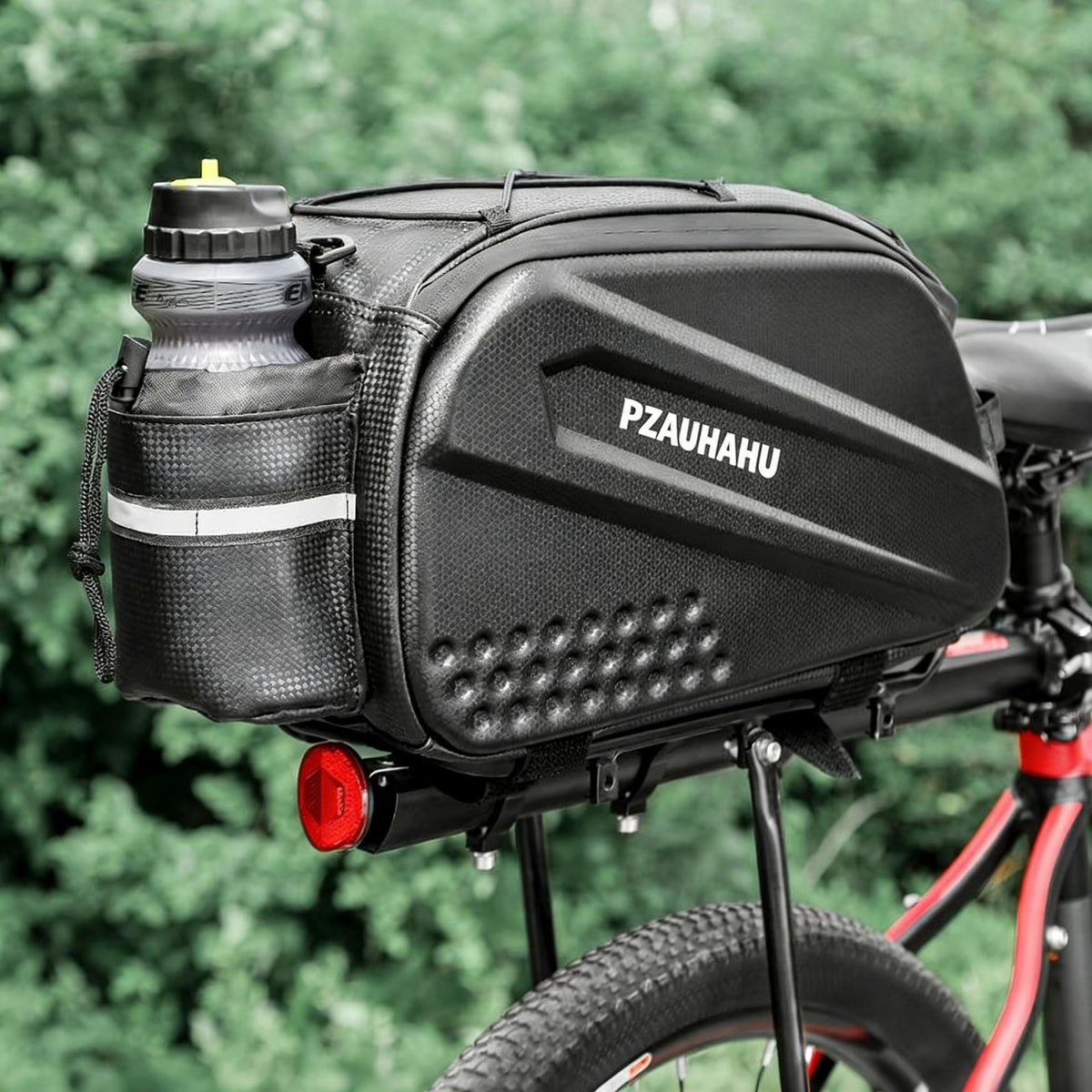 Rzahuahu Waterproof Hard Shell Bike Rack Bicycle Bag Black One Size NEW