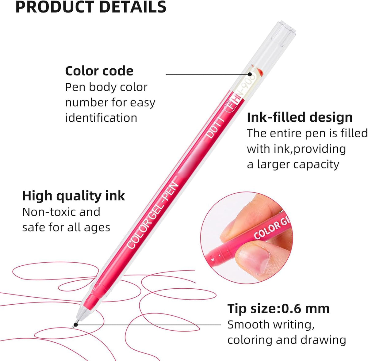 OHLLWERD 168Pc Gel Pens Set Colorful Art Markers for Adult Coloring NEW