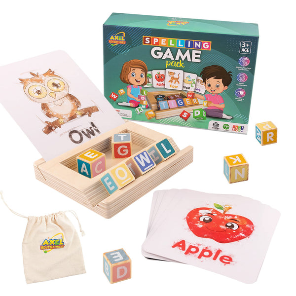 Axel Adventures Spelling Game Montessori Educational Toy STEM Ages 3+ NEW