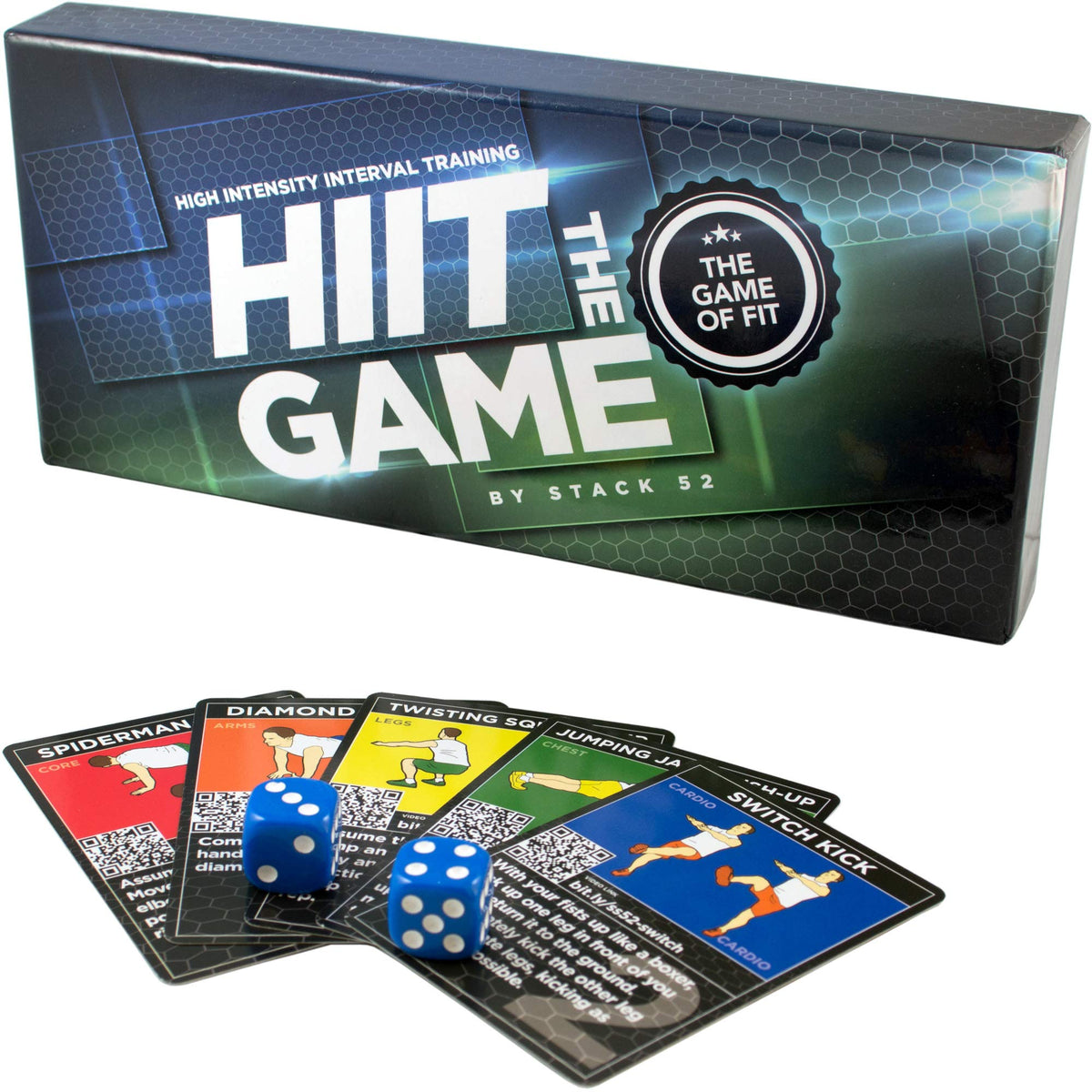 Stack 52 HIIT High Intensity Interval Workout Game Green Fitness Planner NEW