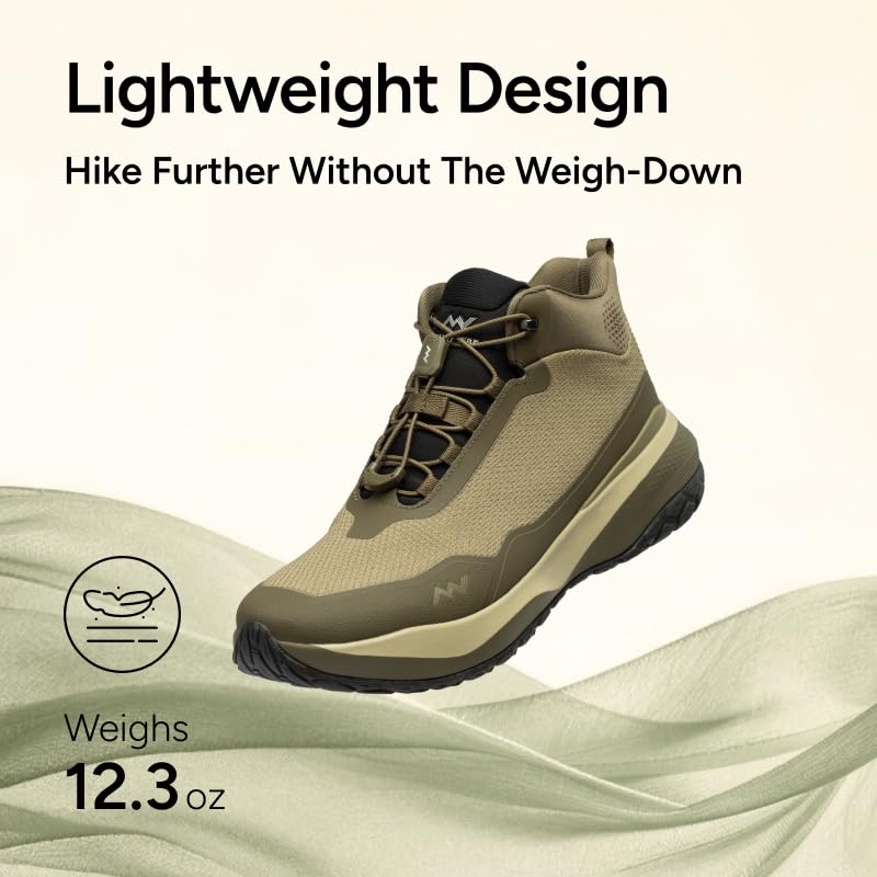 MUDDY VIBE Alpine Green Lightweight Hiking Boots Trekking Mens EU 38 US 6.5 NEW