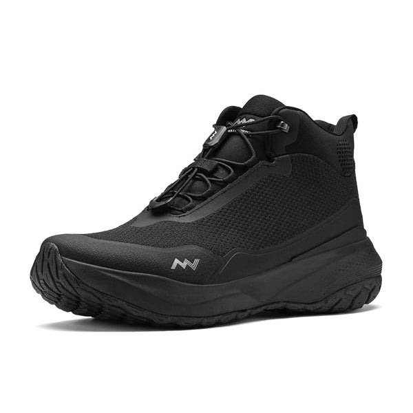 MUDDY VIBE Black Summit Lightweight Trekking Hiking Boots Mens EU 41 US 8.5 NEW