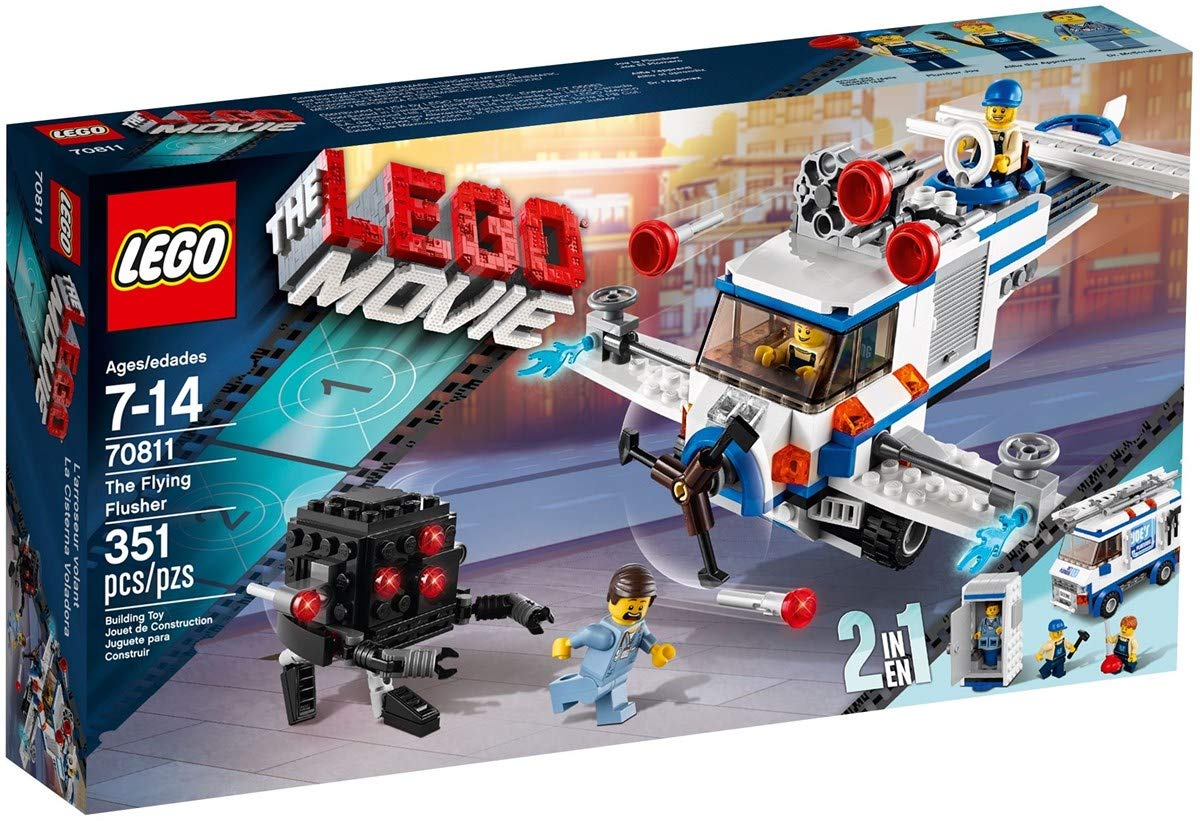 LEGO Movie The Flying Flusher Multicolor Building Set Toy 7-14 #70811 DEMO