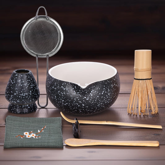 Lopjibar Black Tea Sets Traditional Matcha Ceremony Gift Kit Tea Set NEW
