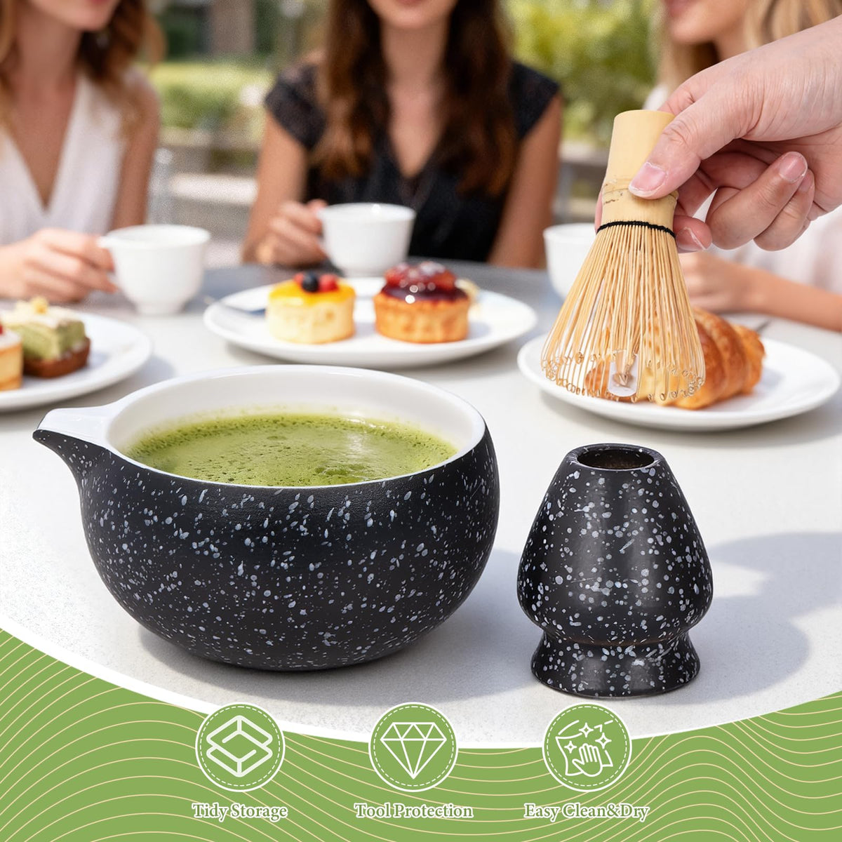 Lopjibar Black Tea Sets Traditional Matcha Ceremony Gift Kit Tea Set NEW