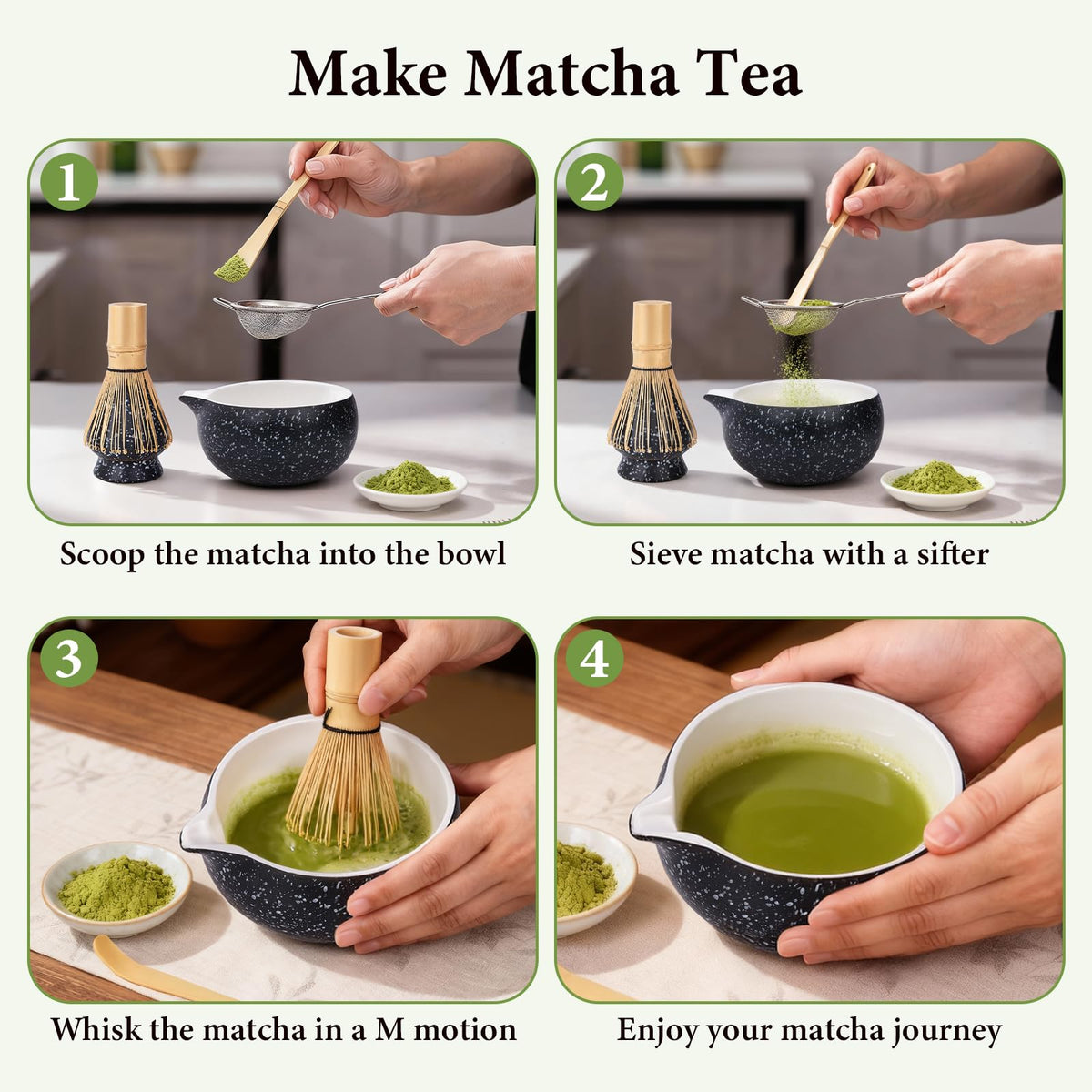 Lopjibar Black Tea Sets Traditional Matcha Ceremony Gift Kit Tea Set NEW