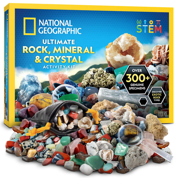 National Geographic Science 300 Piece Rock & Gemstone Collection Set NEW