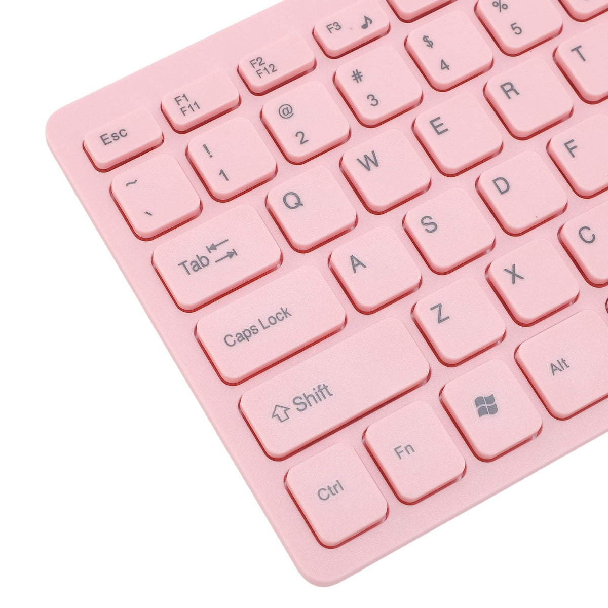 Wisoqu USB Keyboards Wired Computer Keyboard 78 Keys English QWERTY Pink NEW