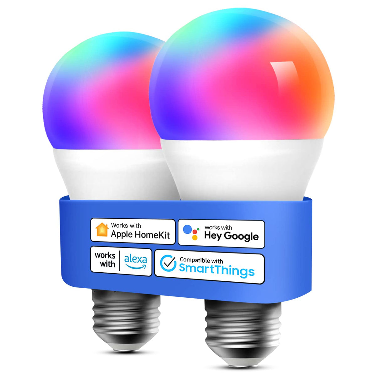 meross Smart Light Bulb E27 Dimmable RGB Wi-Fi LED 60W - 80 Color NEW