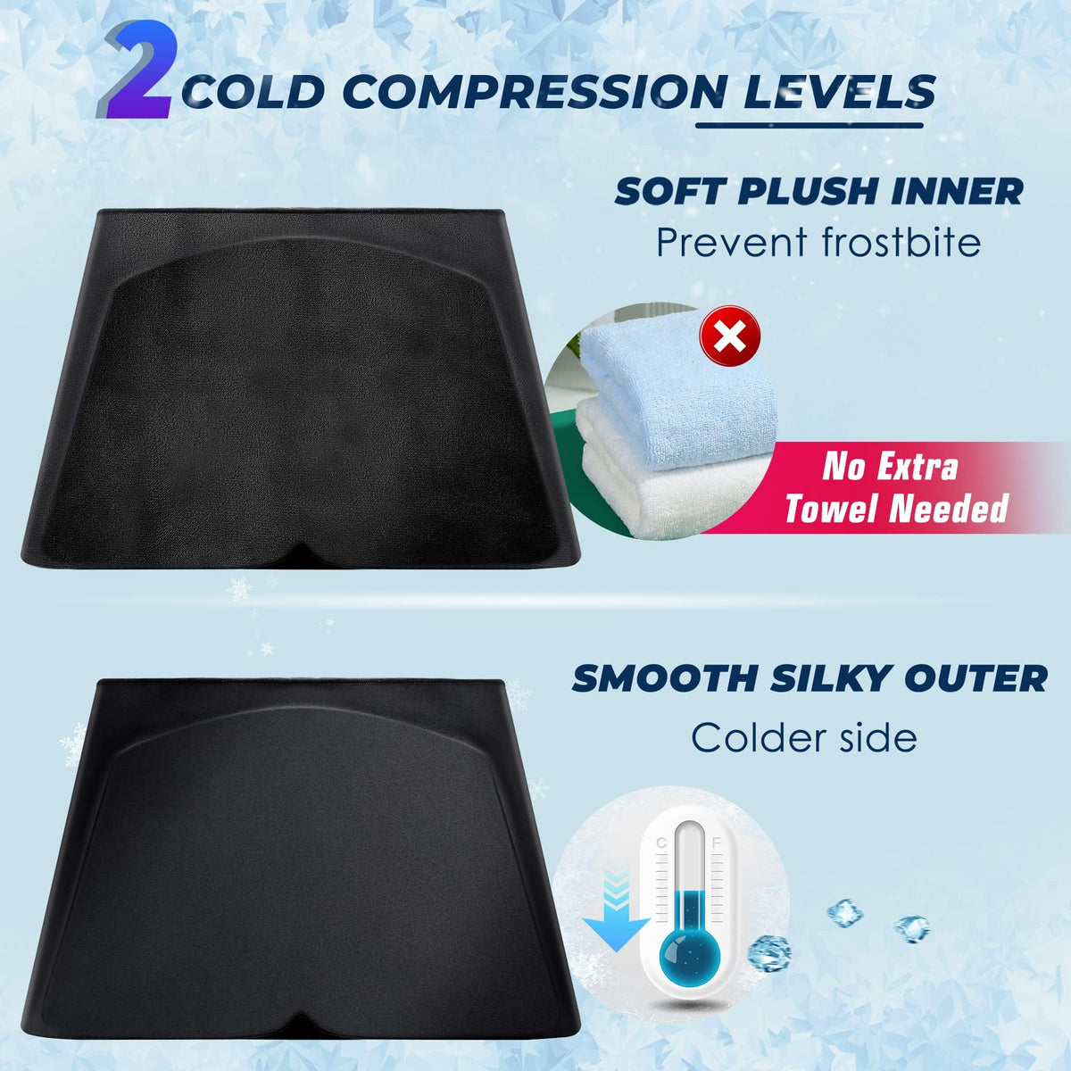 ipow Migraine Relief Cap Black Cold Therapy Stress & Headache Hat OSFM NEW