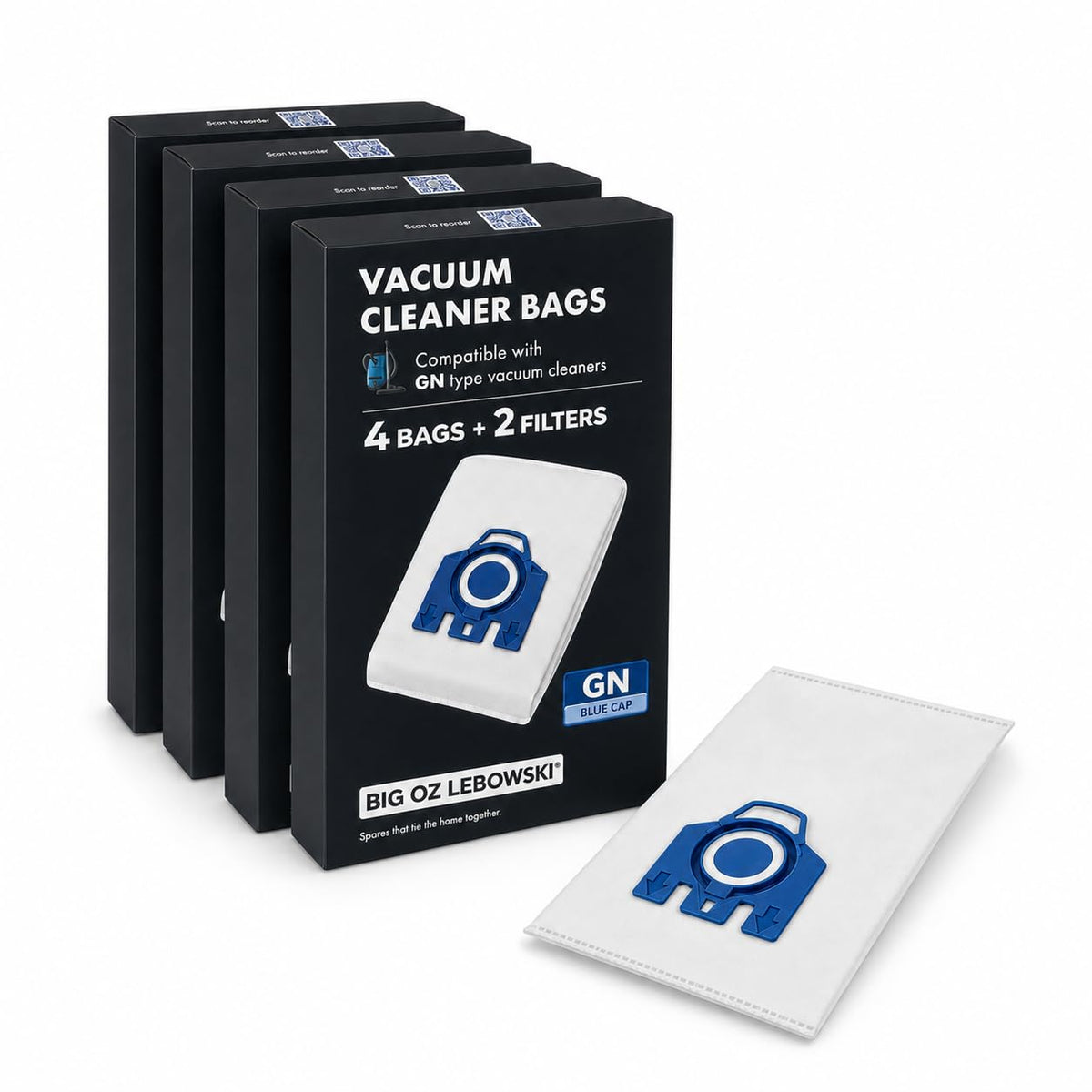 Big Oz Lebowski 16X Vacuum Bags with Filters - Blue Replacement NEW