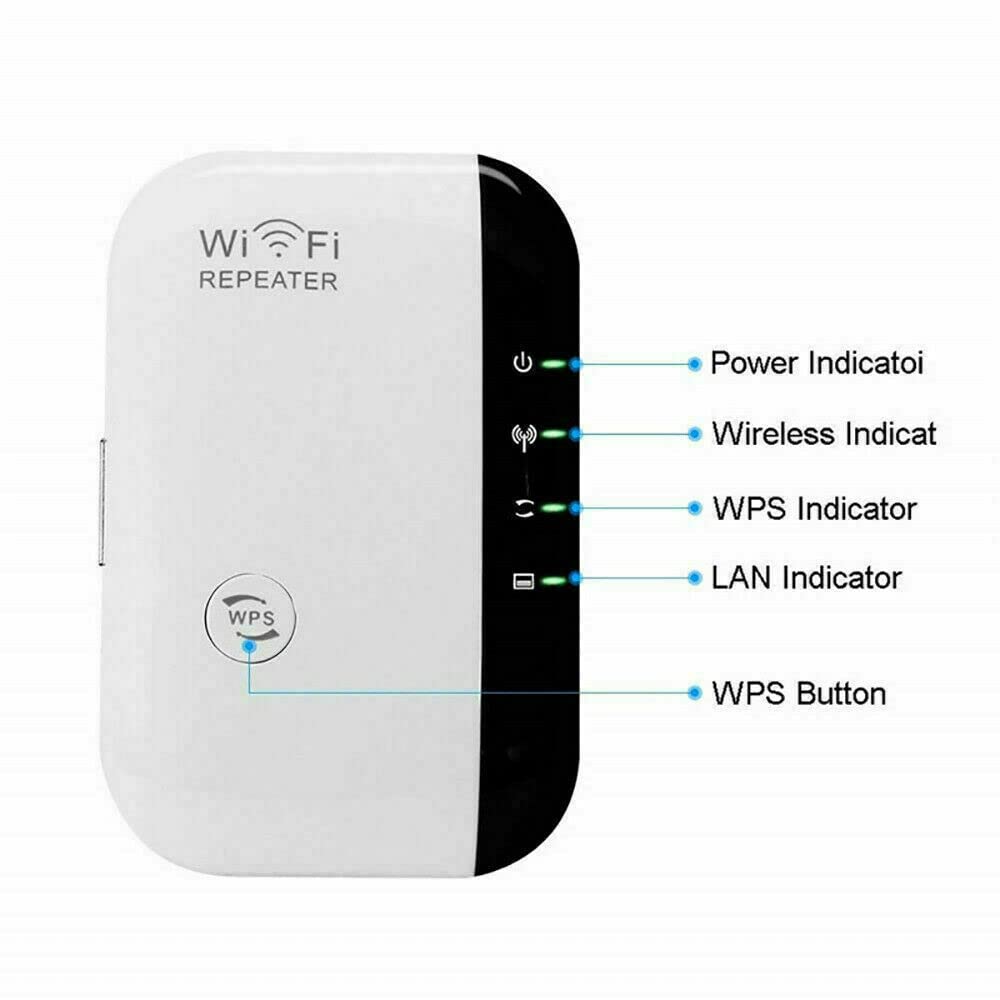 Yotsuba 300Mbps WiFi Range Extender Booster Repeater White NEW