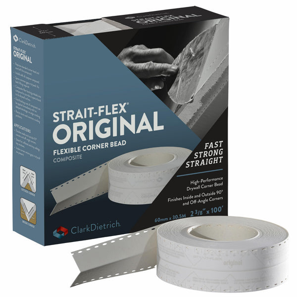 Strait-Flex Original White Flexible Corner Bead Sanding Roll 60mm x 30.5m NEW