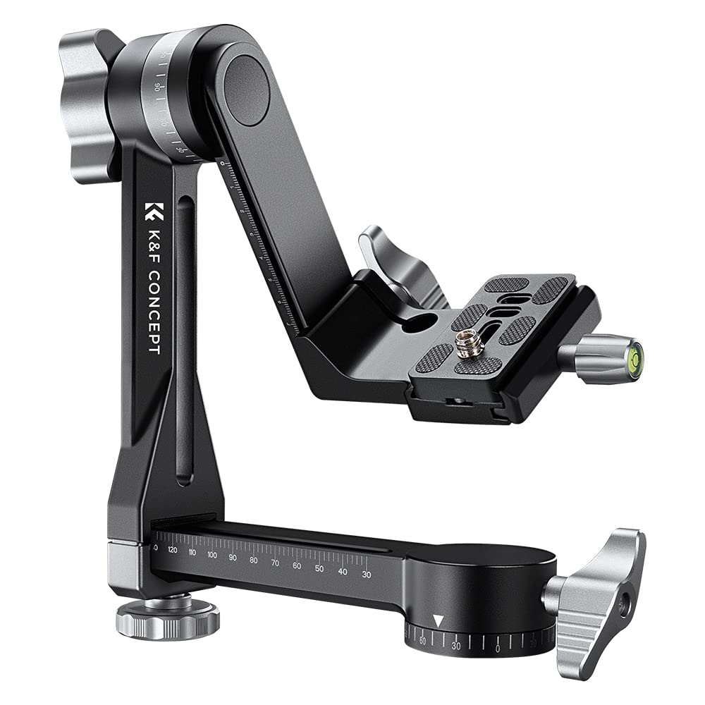 K&F CONCEPT Gimbal Tripod Head CNC Aluminium Black Camera Mount KF31.052 DEMO