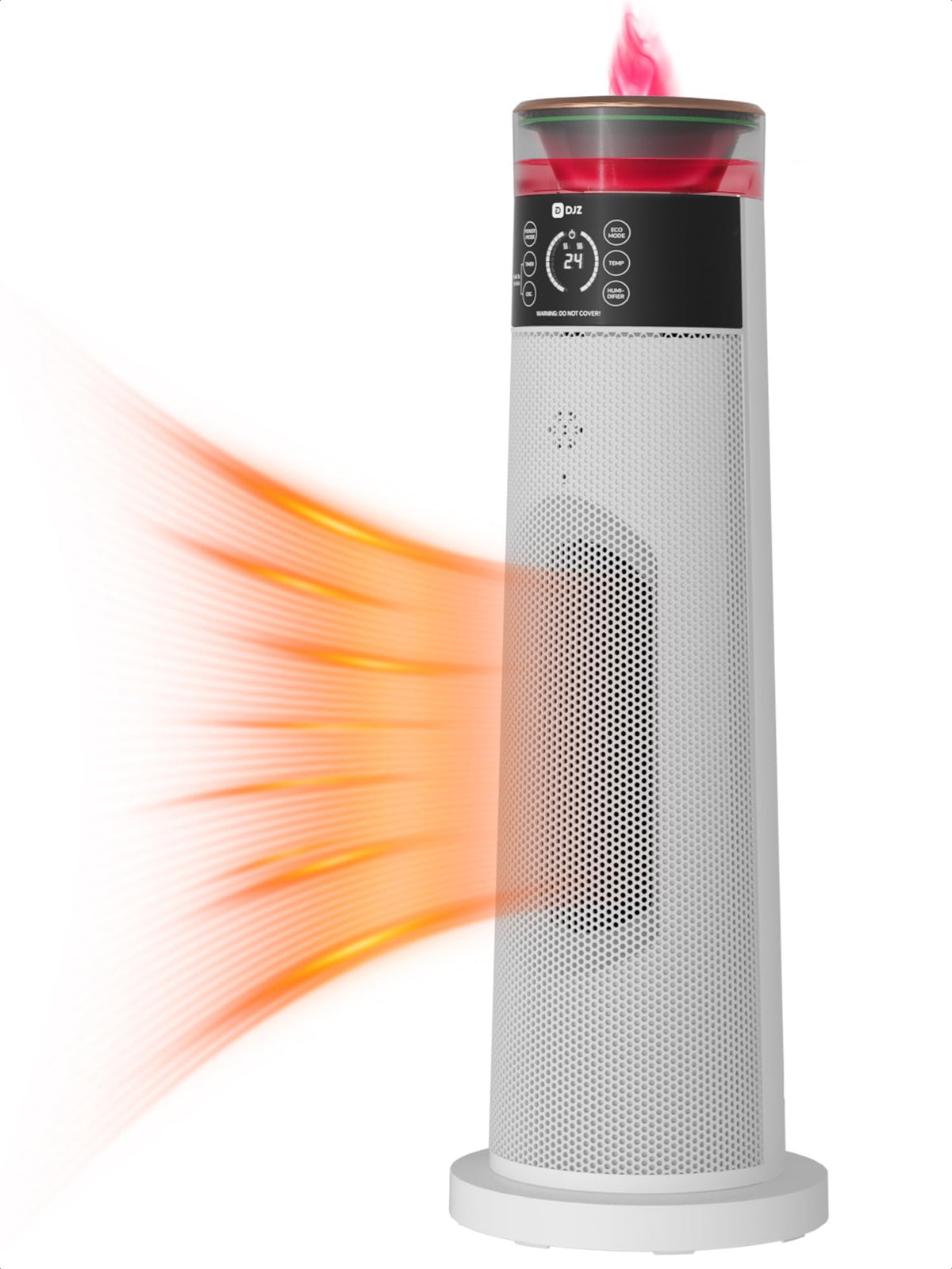 DJZ Electric Heating Fan Heater 2000W Oscillating Humidifier White NEW