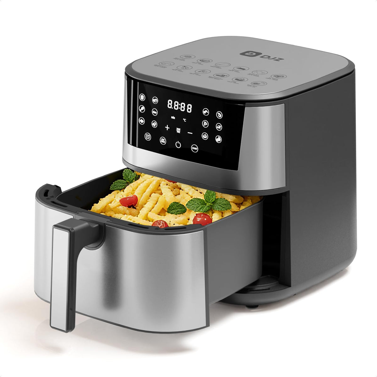 DJZ 7L Air Fryers Family Size Air Fryer with Rapid Crisp Technology DEMO