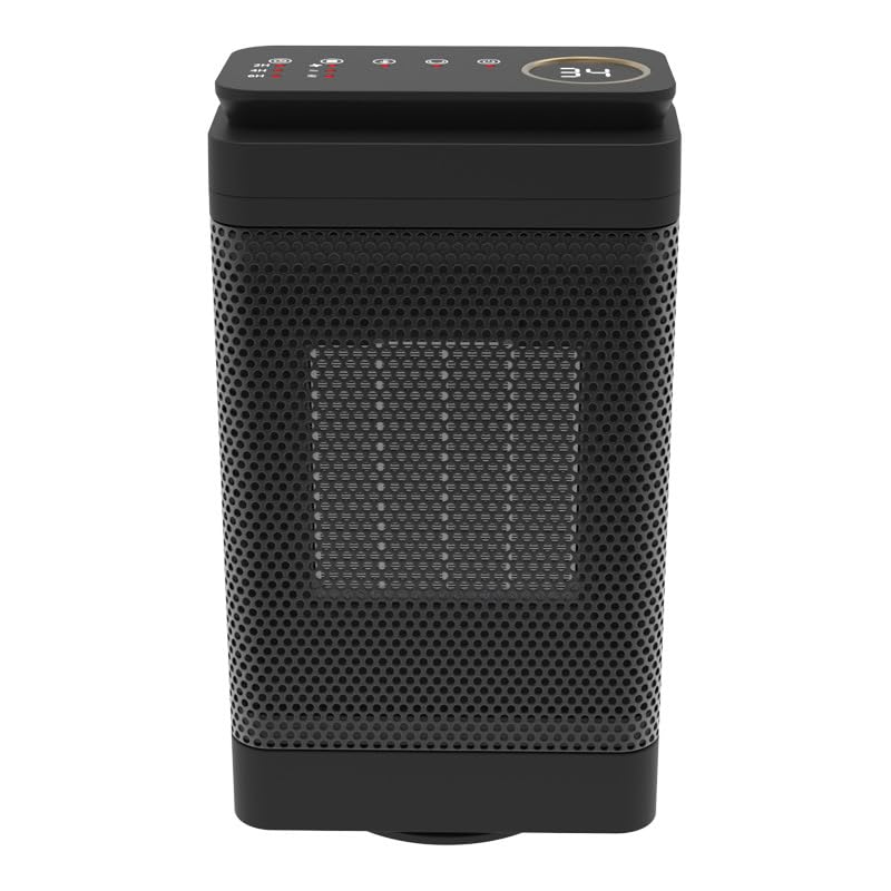 Cnkeeo Portable Heating Ceramic Space Heater 1500W Black for Bedroom NEW