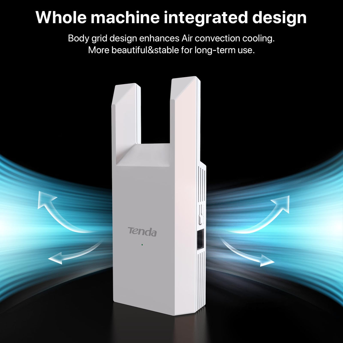 Tenda N300 WiFi Range Extender with Ethernet Port - White DEMO