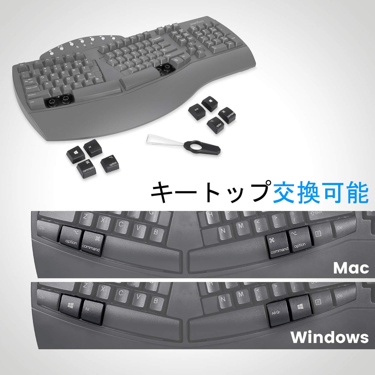 Perixx PERIBOARD-612 Keyboards Wireless Ergonomic Split Keyboard - Black NEW
