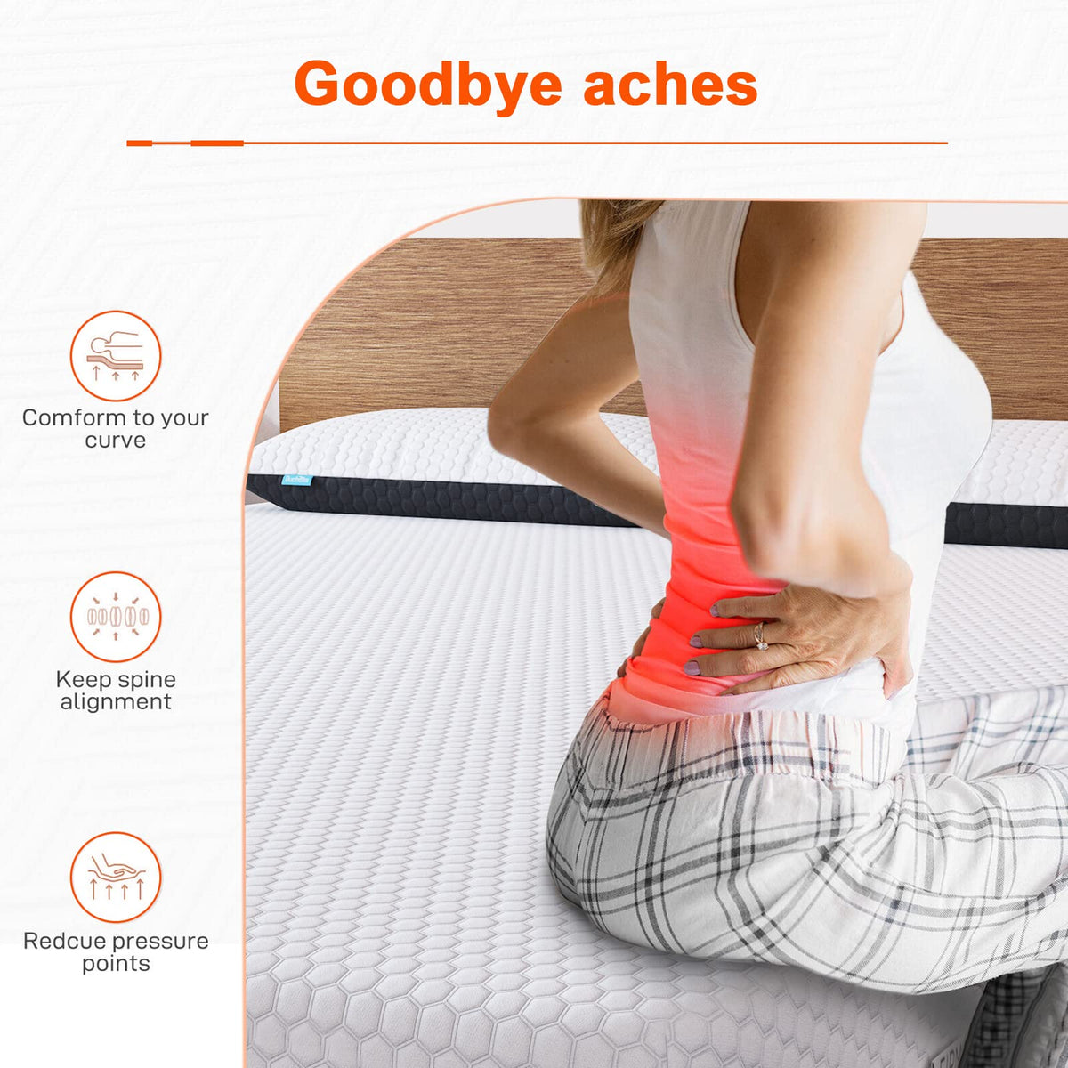 Duchess Gel Mattresses Memory Foam Mattress Single Black White Advanced NEW