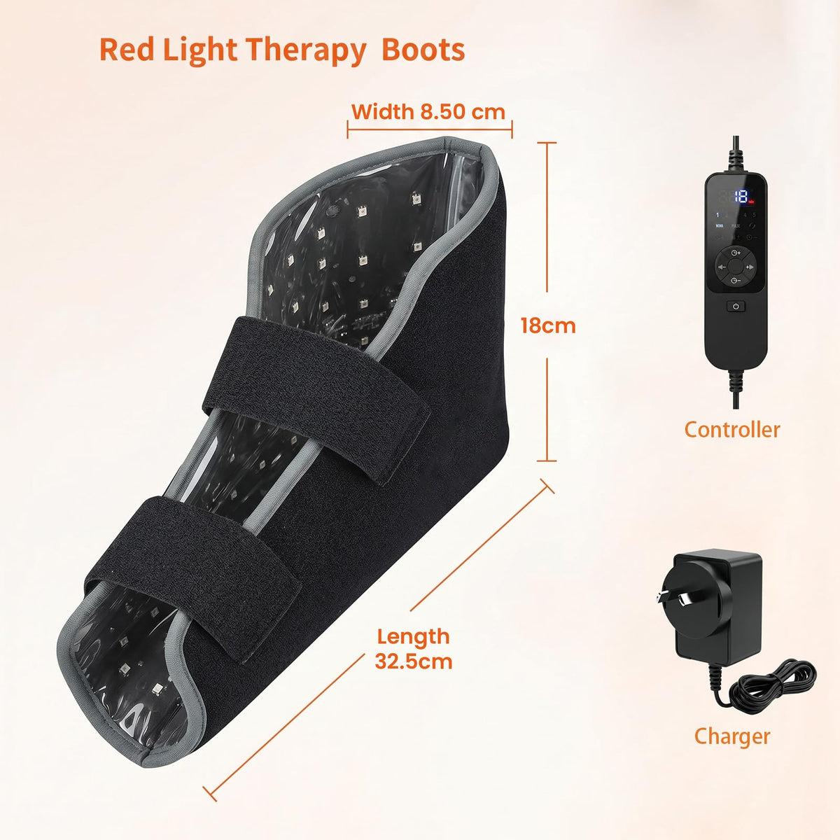 Cakani Red Light Therapy Wrap for Feet and Ankles with Heat LED DEMO