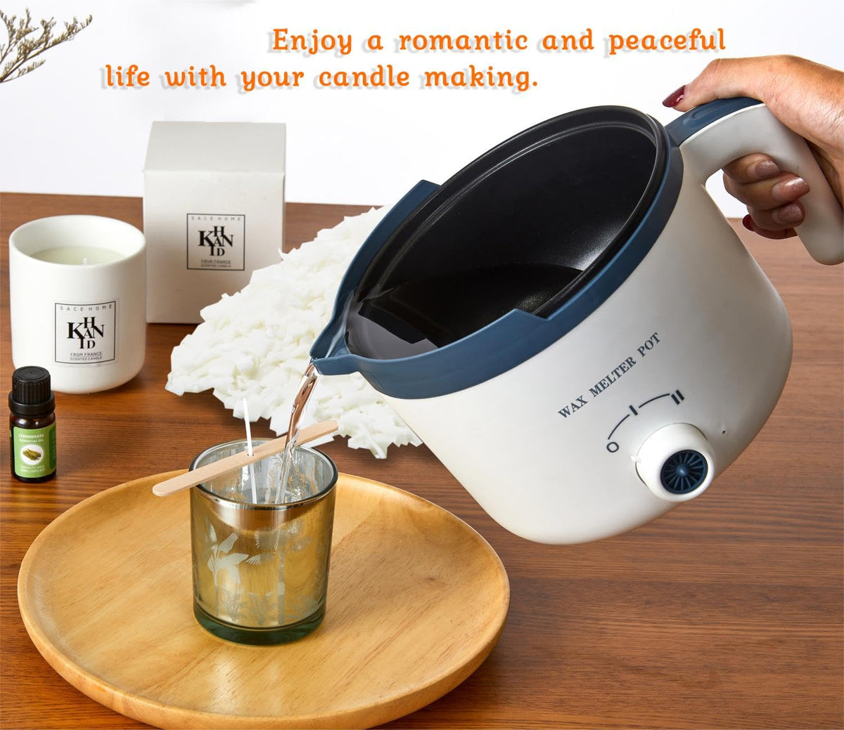 Ksedcon 5lbs Soy Wax Candle Making Kit with Electric Melter Soy DEMO