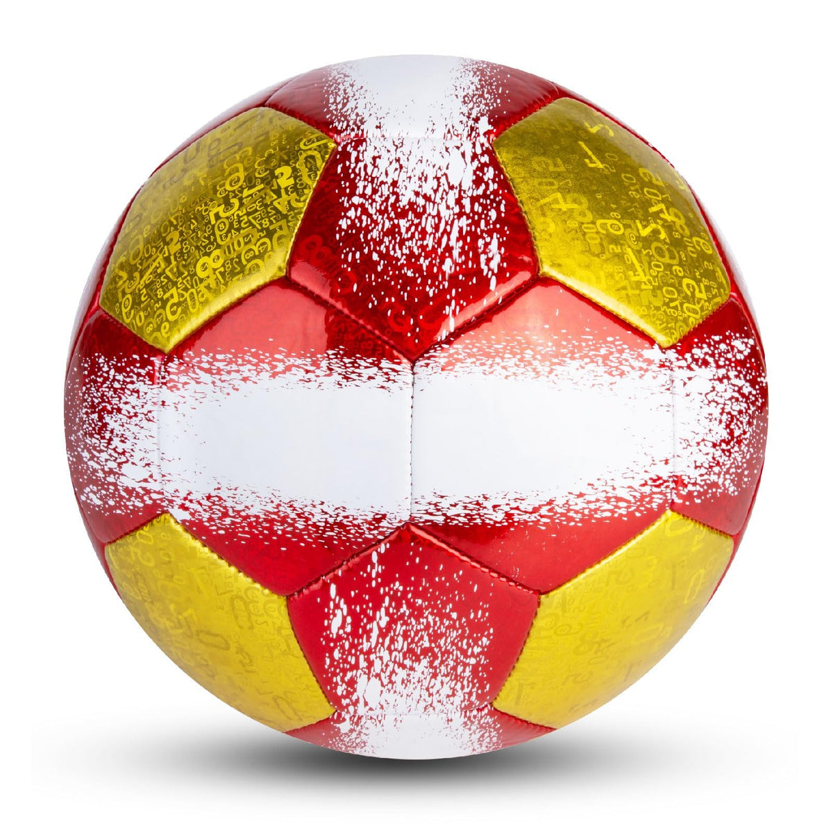 PP PICADOR Size 4 Soccer Ball Red/Yellow Laser Leather Training & Pump NEW