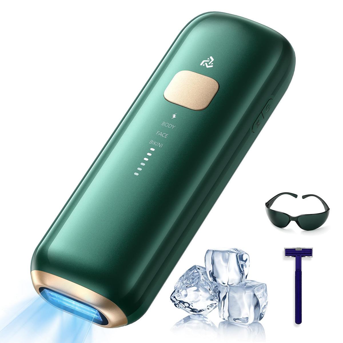 Veoyads Salon-Grade IPL Laser Hair Removal Device Ice Cooling System DEMO