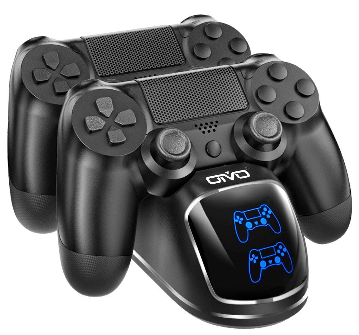 OIVO PS4 Accessories Controller Charger Dock Fast Charging Cable Black NEW