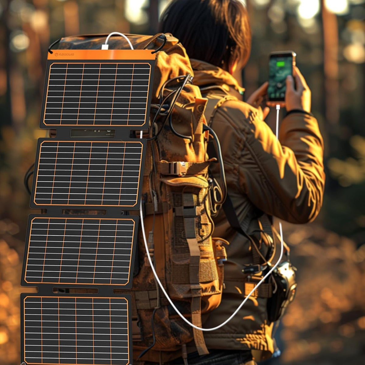 FlexSolar 40W Foldable Solar Panel Charger with USB-C & USB-A DEMO