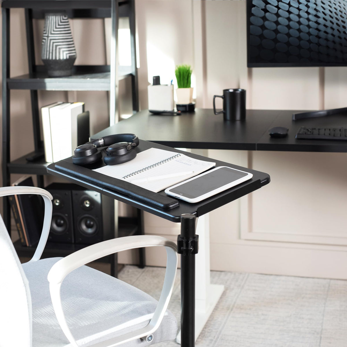 VIVO Ergonomic Office Chair Keyboard Tray Mount Black Alloy Steel NEW