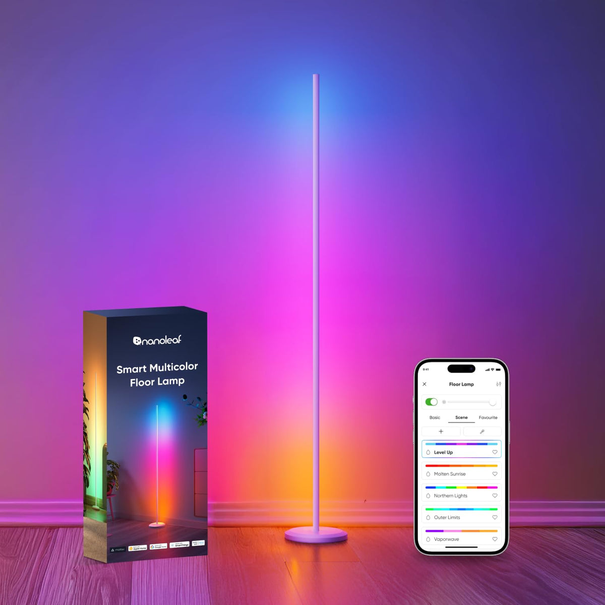 Nanoleaf Matter Smart Floor Lamp RGBTW LED White 1700lm NEW