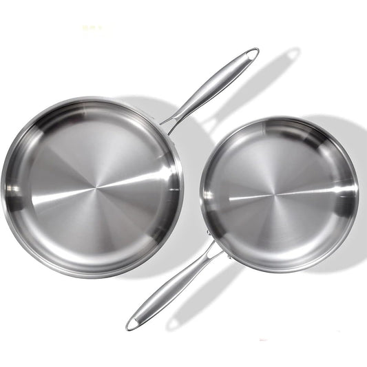 Stainless Steel Frying Pan 3-Ply Induction Cooktop Oven Safe 28cm NEW