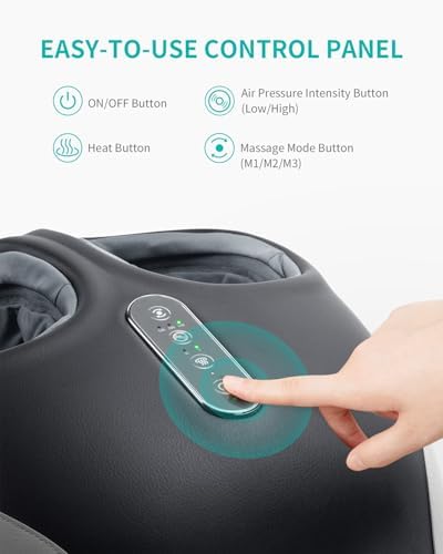 Nekteck Electric Foot Spa Massager with Heat & Deep Kneading Black DEMO