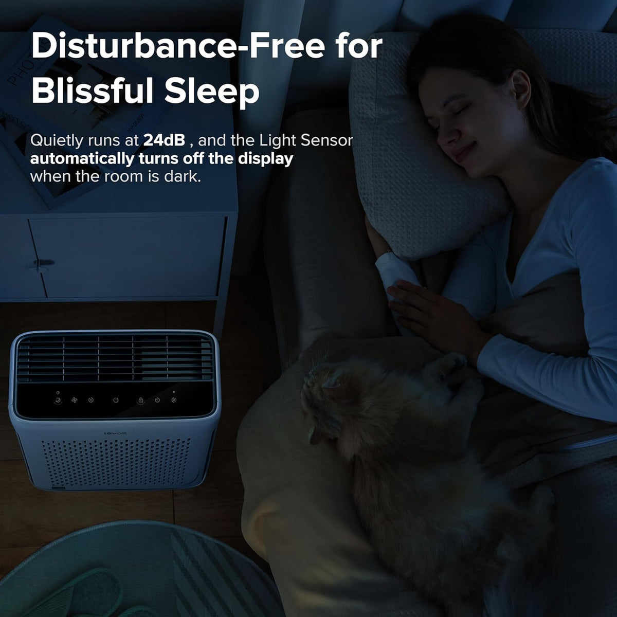 Levoit Smart LAP-V102S-WUK HEPA Air Purifier with Washable Filter Pet Mode DEMO