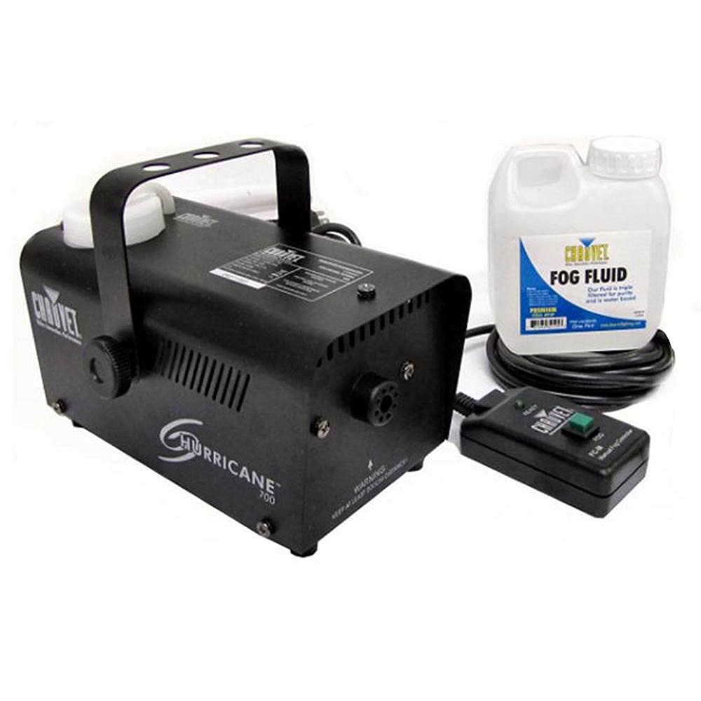 Chauvet DJ Fog Machines 700 Hurricane Fog Machine Black Professional Stage DEMO