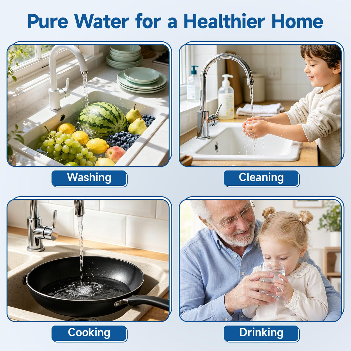 SYGOODLIFE Under-Sink Water Purifier 0.5 Micron Lead Chlorine Filter NEW