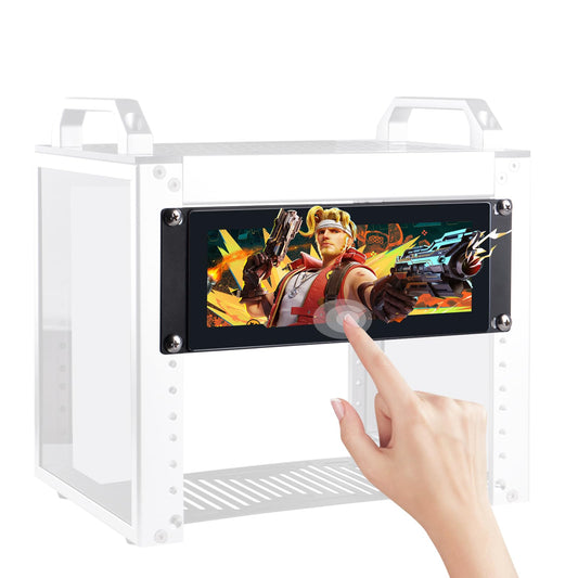 DeskPi 7.84 Inch LCD Touch Screen Rack Mount Monitor Black DEMO