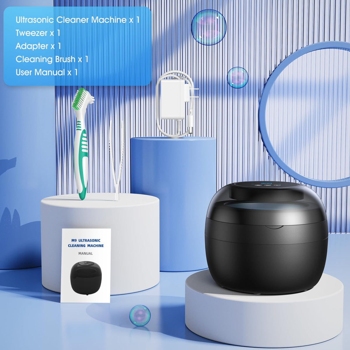 Seepark Unisex Ultrasonic Cleaner 250ML 50KHz for Jewelry Care NEW