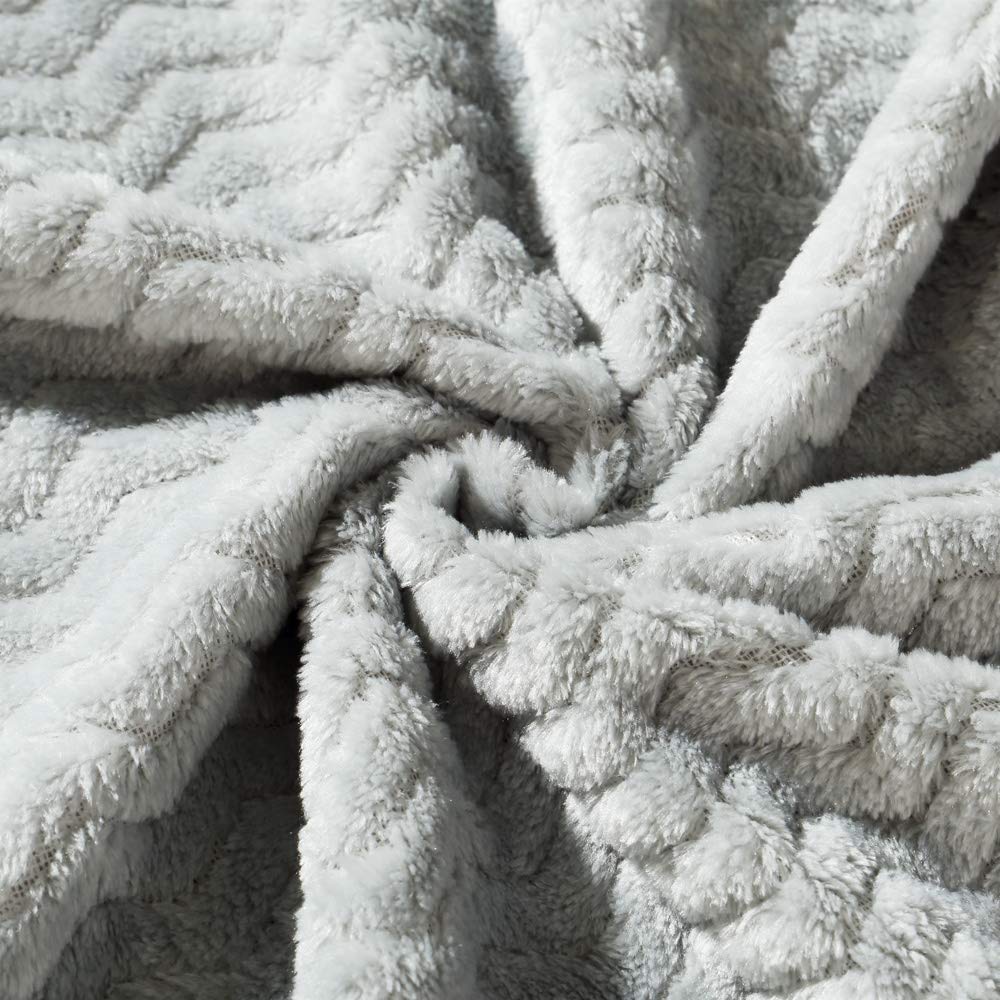 CREVENT Cozy Blankets Fluffy Warm Fleece Baby Crib Blanket Grey Size 30x40 NEW