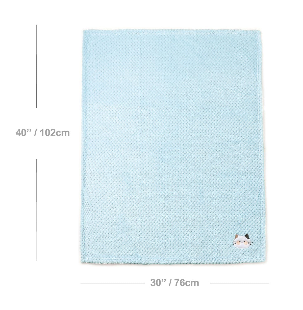 CREVENT Wave Design Soft Lilac Purple Cozy Baby Basinet Cot Blanket 30x40" NEW