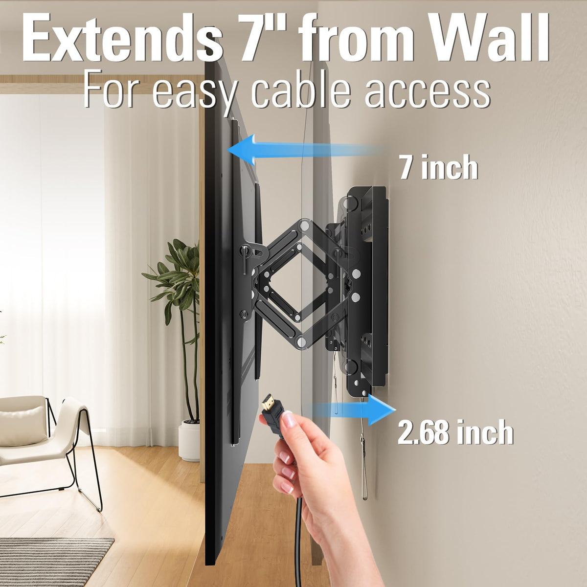 Mounting Dream Advanced Tilt TV Wall Mount for 42-90 Inch Flat NEW