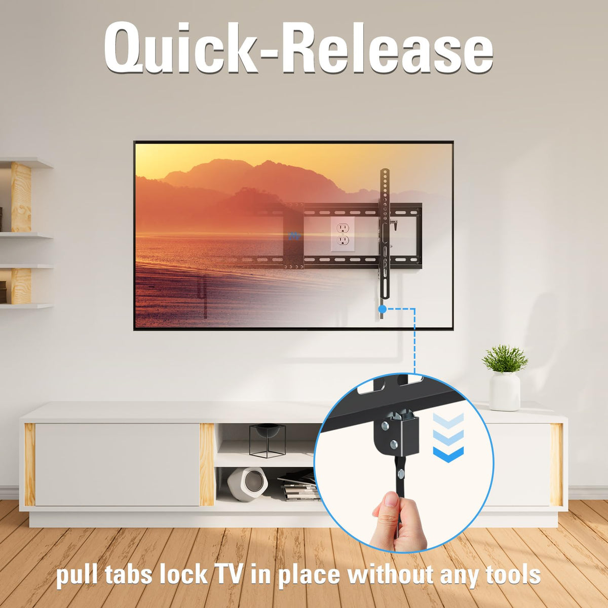 Mounting Dream Advanced Tilt TV Wall Mount for 42-90 Inch Flat NEW
